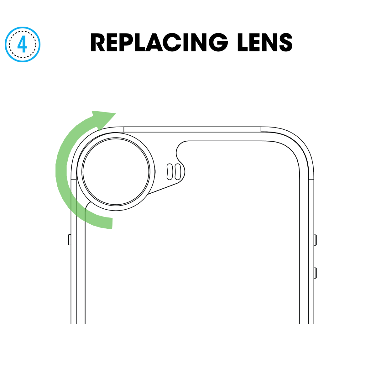 replacing lens