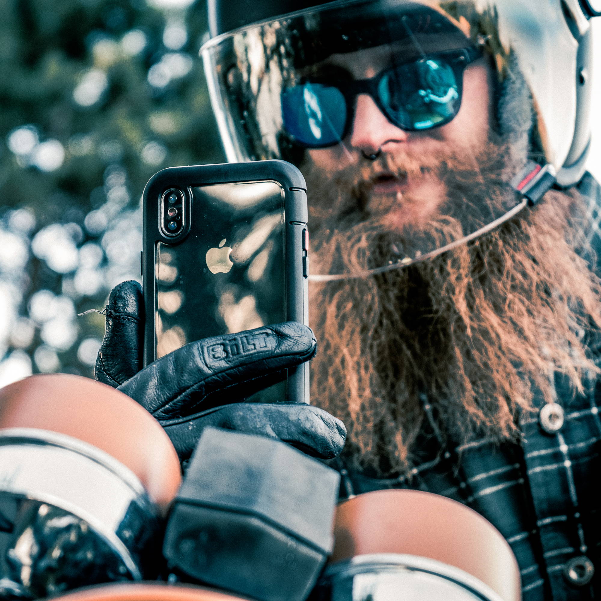 protective iphone case in use